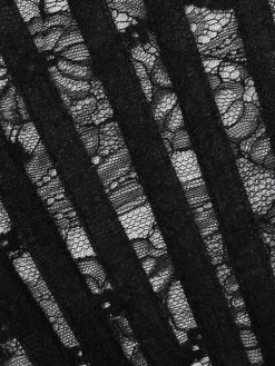 Tops Mit Spitze|Alle Corsagen^Cadolle Spitze Korsett MALIA JULIETTE NOIRE schwarz von schwarze Spitze mit Blumenmuster