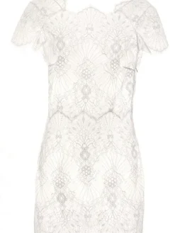 Alle Negligés^Prelude Spitze Neglige kurz von Milano schwarz oder elfenbein weiß