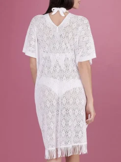 Strandkleider & Sommerkleider|Kaftan, Tunika & Pareo^Pain de Sucre Spitze Strandtunika YLEE 23 uni von