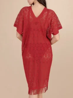 Strandkleider & Sommerkleider|Kaftan, Tunika & Pareo^Pain de Sucre Spitze Strandtunika YLEE 23 uni von