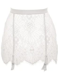 Alle Strapse^Prelude Spitze Strapsgürtel von Milano schwarz oder elfenbein-weiß