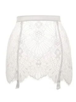 Alle Strapse^Prelude Spitze Strapsgürtel von Milano schwarz oder elfenbein-weiß