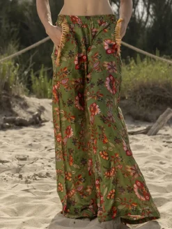 Strandhose & Jumpsuit^Laetitia Beachwear Strandhose mit Seide DAFNE bedruckt von