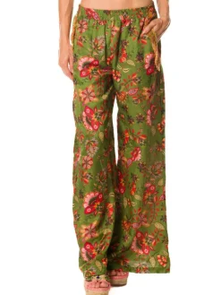 Strandhose & Jumpsuit^Laetitia Beachwear Strandhose mit Seide DAFNE bedruckt von