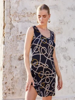 Strandkleider & Sommerkleider|Freizeit- & Reisekleidung^Fu00fcrstenberg Strandkleid LONG ISLAND mit Druck von Fürstenberg