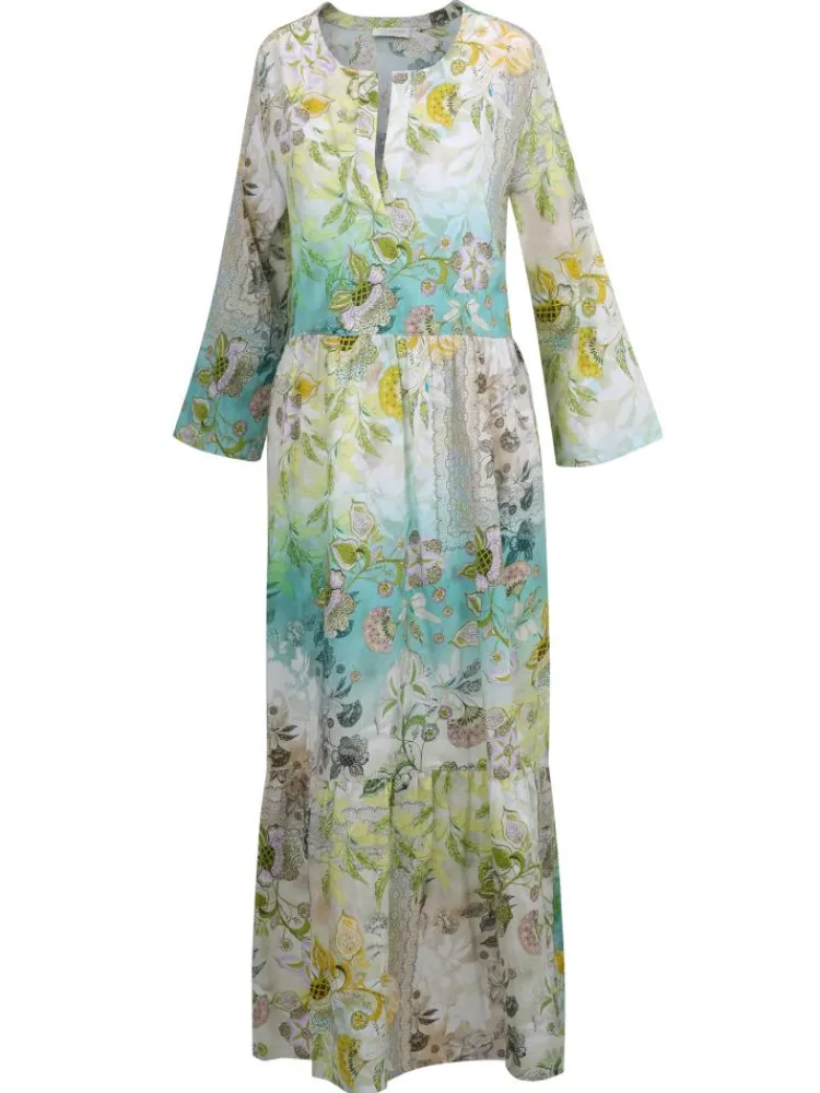 Strandkleider & Sommerkleider^Eva B. Bitzer Strandkleid PANAREA limette-türkis von limette-türkis bedruckt