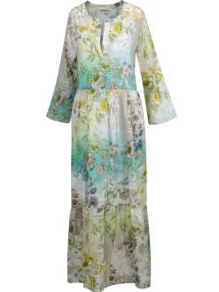 Strandkleider & Sommerkleider^Eva B. Bitzer Strandkleid PANAREA limette-türkis von limette-türkis bedruckt