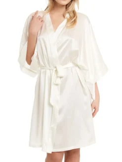 Morgenmantel Kurz|Morgenmantel Aus Satin^Gattina Stretchseide Kimono Mailin Satin von