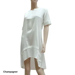 Seiden Basics|Seide Sleepshirt^Gattina Stretchseide Kurzarm-Nachthemd PROFUMO D'ORO schwarz oder weiß von