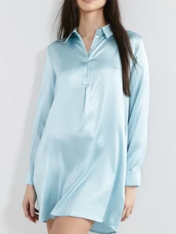 Bluse & Tunika|Seiden Basics^Eva B. Bitzer Stretchseide kurzes Sleepshirt SLOANE STREET exclusiv