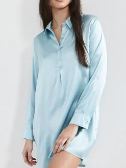 Bluse & Tunika|Seiden Basics^Eva B. Bitzer Stretchseide kurzes Sleepshirt SLOANE STREET exclusiv