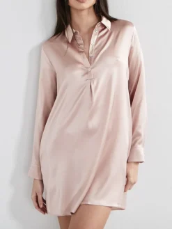 Bluse & Tunika|Seiden Basics^Eva B. Bitzer Stretchseide kurzes Sleepshirt SLOANE STREET exclusiv