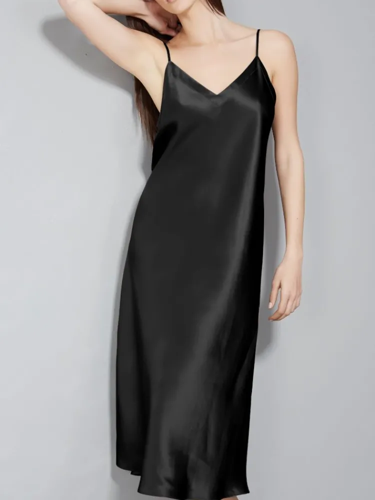 Unterkleider Mit Seide|Lange Unterkleider^Eva B. Bitzer Stretchseide Nachtkleid SLOANE STREET exclusiv