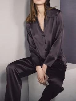 Lounge-Wear|Seiden Basics^Eva B. Bitzer Stretchseide Schlafanzug SLOANE STREET exclusiv