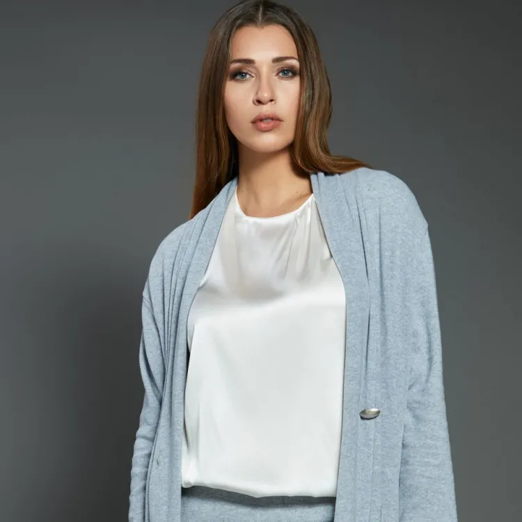 Bluse & Tunika|T-Shirt^Gattina Stretchseide T-Shirt PROFUMO D'ORO von