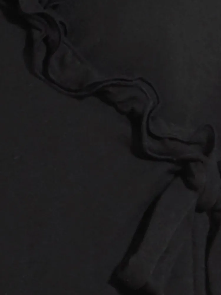 Lounge-Wear|Langarm^Chiara Fiorini Strickjäckchen von mit Wolle schwarz
