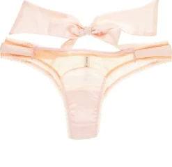 Alle Strings|Alle Unterteile^Mimi Holliday String mit Schleife BUBBLES mit Seide puder-rosé