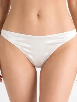 Alle Strings|Alle Unterteile^Exilia String NINA von naturel-weiß mit Seide