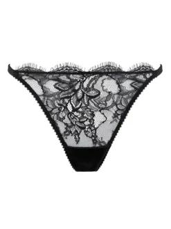 Alle Strings|Alle Unterteile^Prelude String VALSE Spitze und Satin von Milano schwarz und eisblau