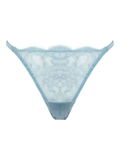 Alle Strings|Alle Unterteile^Prelude String VALSE Spitze und Satin von Milano schwarz und eisblau