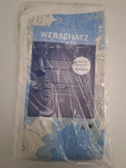 Matratzenschoner|Spannbettlaken & Betttücher^Webschatz Tagesdecke oder Kissenbezug Blütentraum von bleu oder himbeer mit cremeweiss