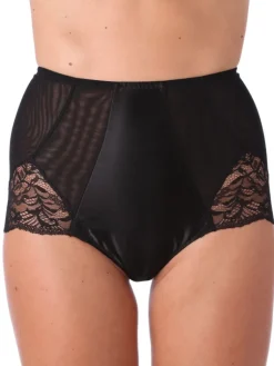 Alle Slips^Ritratti Taillenslip SCARLETT aus Tüll mit Seide von schwarz