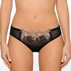 Alle Slips^Millesia Tüll Slip DESIR von schwarz oder cremeweiß mit Spitze