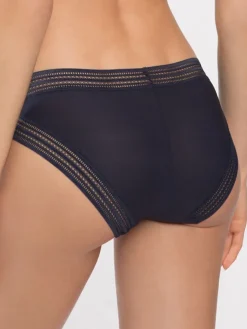 Alle Slips^Maison Lejaby Tüll Slip MISS LEJABY EGLANTINE bleu von blau mit Blumenmuster