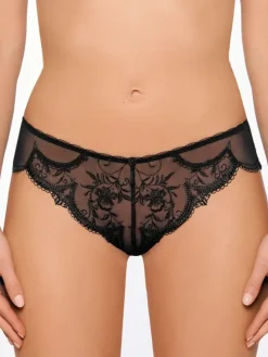 Alle Strings^Millesia Tüllspitze String CRAVACHE von perlmutt weiß oder schwarz