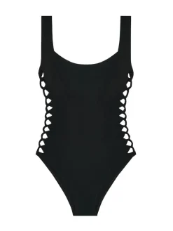 Badeanzug & Bikini^Pain de Sucre Träger Badeanzug ANIA 61 von schwarz