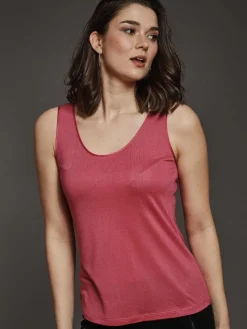 Freizeit- & Reisekleidung|Camisole (Breite Träger)^Kokon Zwo Trägershirt CINDA von mit Seide und Leinen