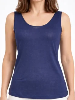 Freizeit- & Reisekleidung|Camisole (Breite Träger)^Kokon Zwo Trägershirt CINDA von mit Seide und Leinen