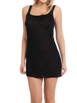 Unterkleider Mit Seide|Kurze Unterkleider^Gattina Trägerunterkleid aus Wirkseide PURE schwarz oder weiss von