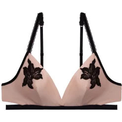Alle Bhs^Dita von Teese Triangel Soft-BH PARK AVENUE  von mit Seide vintage pink oder schwarz mit schwarzer Spitze