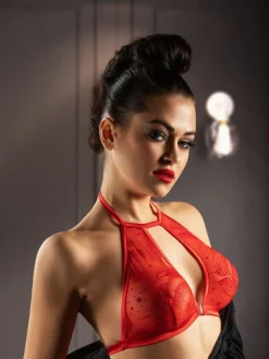 Alle Bhs^RCrescentini Triangel-BH AMOR mit Glitzer von