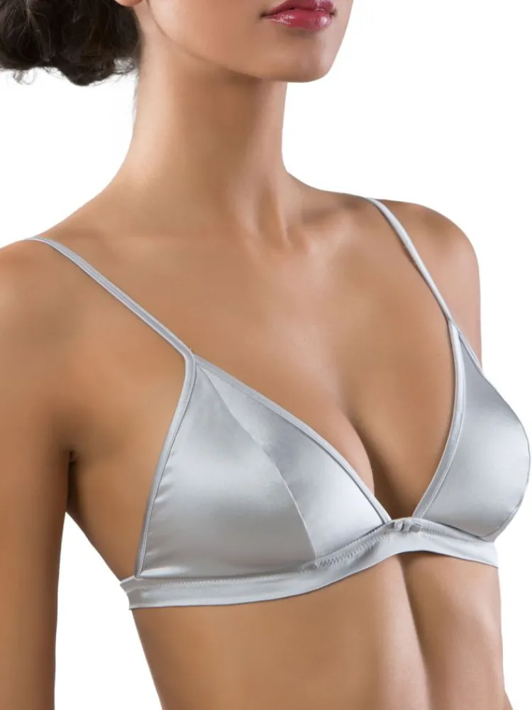 Alle Bhs^Cotton Club Triangel-BH mit Seide REGALE Satin von Seta Superior