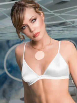 Alle Bhs|Mit Seidensatin^Cotton Club Triangel-BH mit Seide REGALE uni Seta Superior