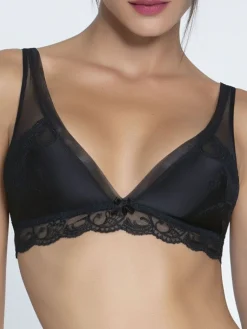 Alle Bhs^Lise Charmel Triangel-BH mit Seide SPLENDEUR SOIE bügellos von schwarz