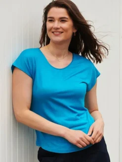 Freizeit- & Reisekleidung|T-Shirt^Kokon Zwo T-Shirt CINDA von mit Seide und Leinen