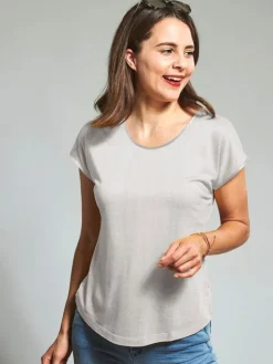 Freizeit- & Reisekleidung|T-Shirt^Kokon Zwo T-Shirt CINDA von mit Seide und Leinen