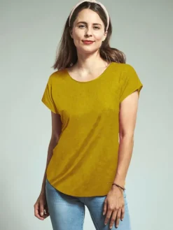 Freizeit- & Reisekleidung|T-Shirt^Kokon Zwo T-Shirt CINDA von mit Seide und Leinen