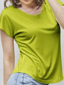 Freizeit- & Reisekleidung|T-Shirt^Kokon Zwo T-Shirt CINDA von mit Seide und Leinen