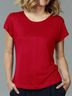 Freizeit- & Reisekleidung|T-Shirt^Kokon Zwo T-Shirt CINDA von mit Seide und Leinen