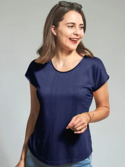 Freizeit- & Reisekleidung|T-Shirt^Kokon Zwo T-Shirt CINDA von mit Seide und Leinen