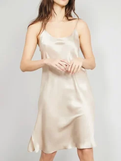 Unterkleider Mit Seide|Kurze Unterkleider^Eva B. Bitzer Unterkleid 100% Seide KLASSIK SATIN von
