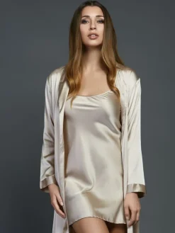 Kurze Unterkleider|Seiden Basics^Gattina Unterkleid SEDUZIONE DI SETA Stretchseide von