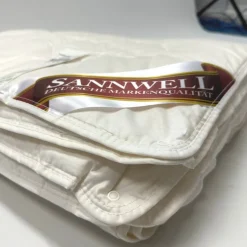 Naturhaardecken^Sannwell Vierjahreszeiten-Bettdecke mit Schafwolle von beige