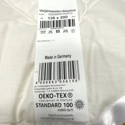 Naturhaardecken^Sannwell Vierjahreszeiten-Bettdecke mit Schafwolle von beige