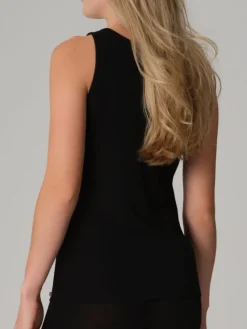 Wolle-Seide Tops|Camisole (Breite Träger)^comazo | earth Wolle-Seide Camisole UNTERHEMD 7501 uni comazo|earth schwarz oder rosa