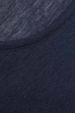 Shirt Mit Spitze|Wolle-Seide Shirts^comazo | earth Wolle-Seide Langarm Shirt 2703 in comazo|earth dunkelblau